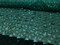 1 Yard Green 3D Butterfly Embroidered Mesh Tulle Fabric for Dresses & Decorations.